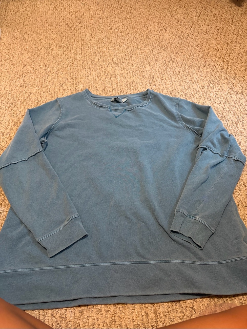 Coldwater Creek Slate Blue Crewneck long sleeve tee